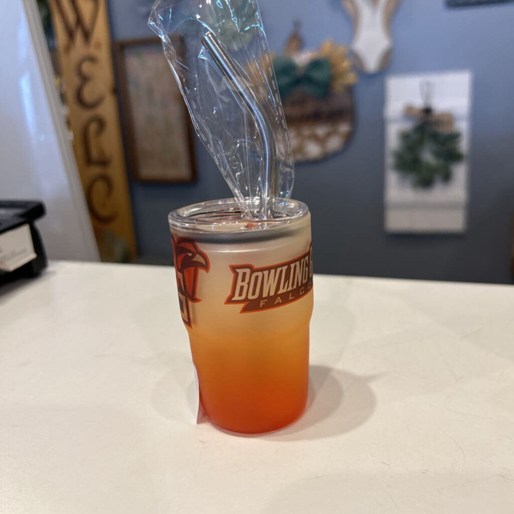 BGSU Frosted Orange 3oz Shot