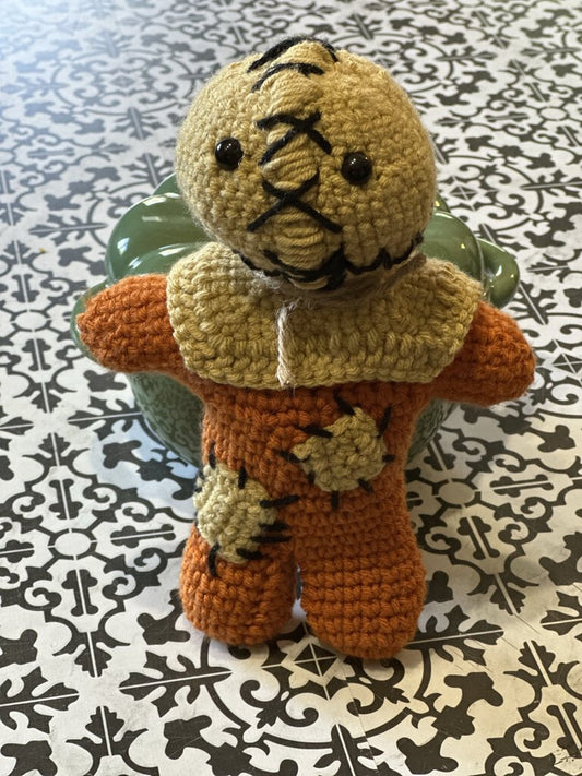 Crochet Small Sam Doll 206 Orange/Khaki