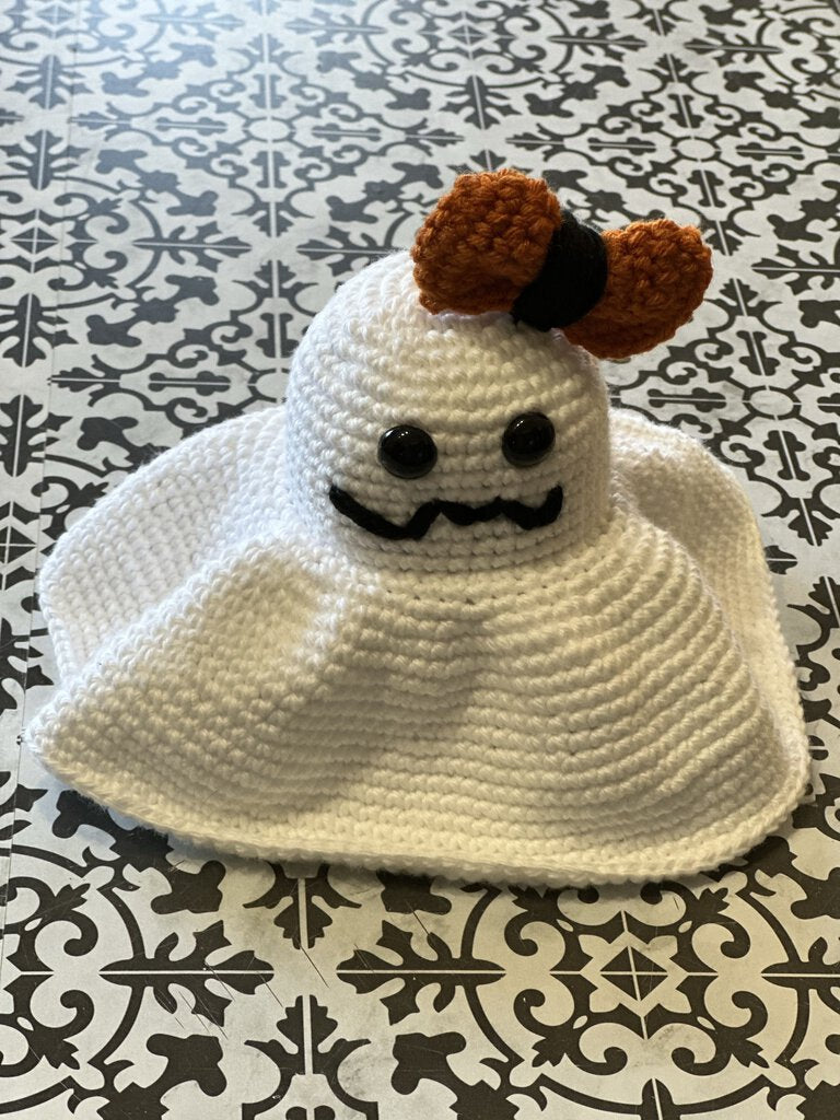 Crochet Ghost White Reversible-2faces