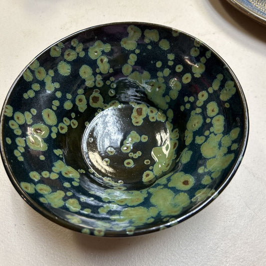 Large Bowl (green splotches)