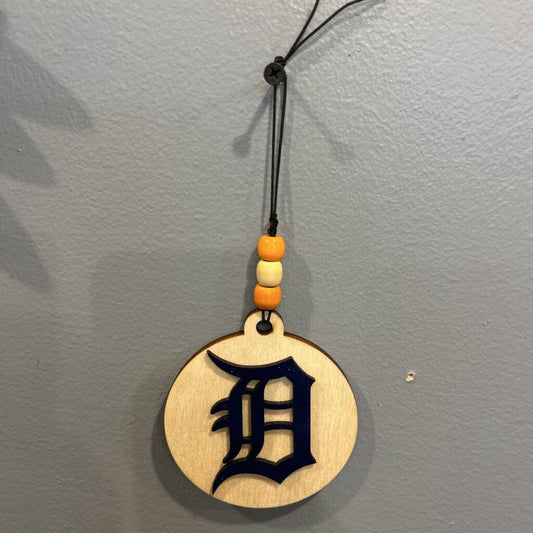 Detroit "D" Ornament