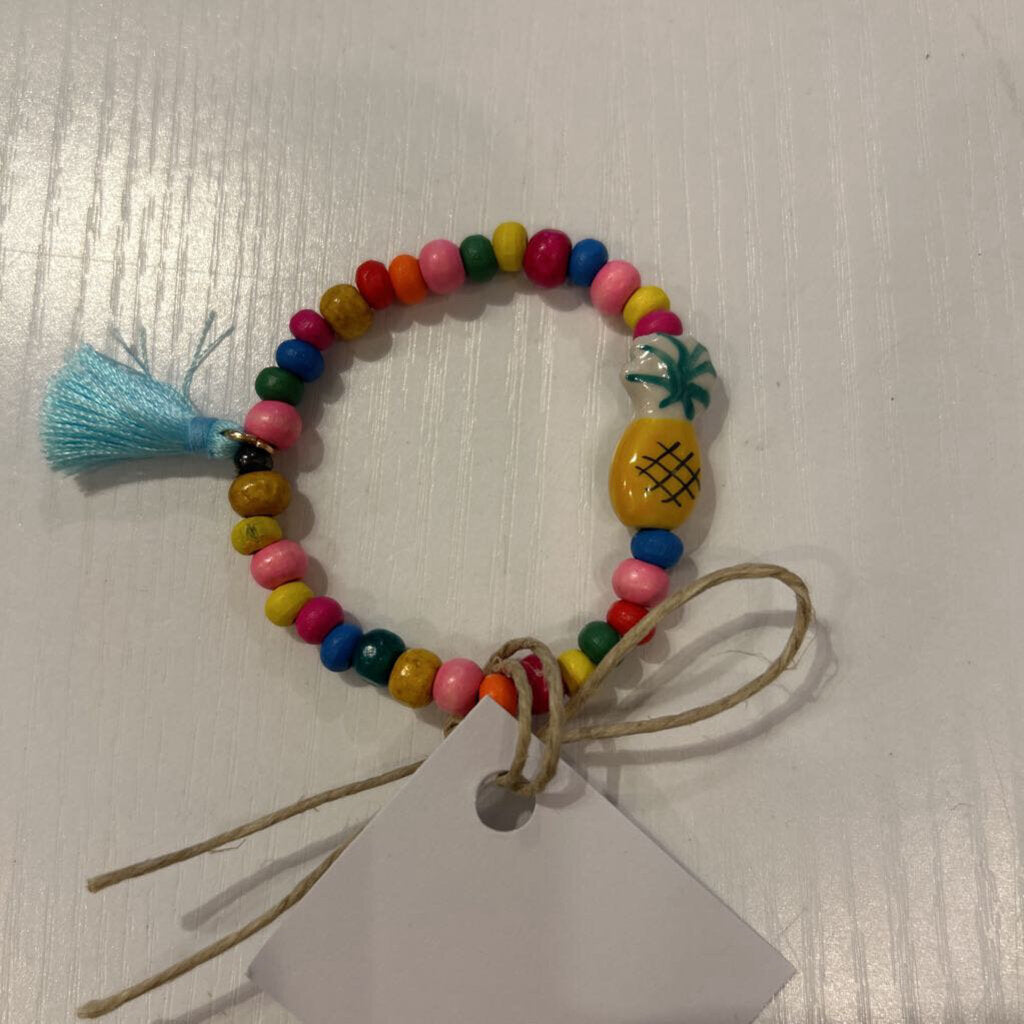 Kids single beaded with pineapple bracelet