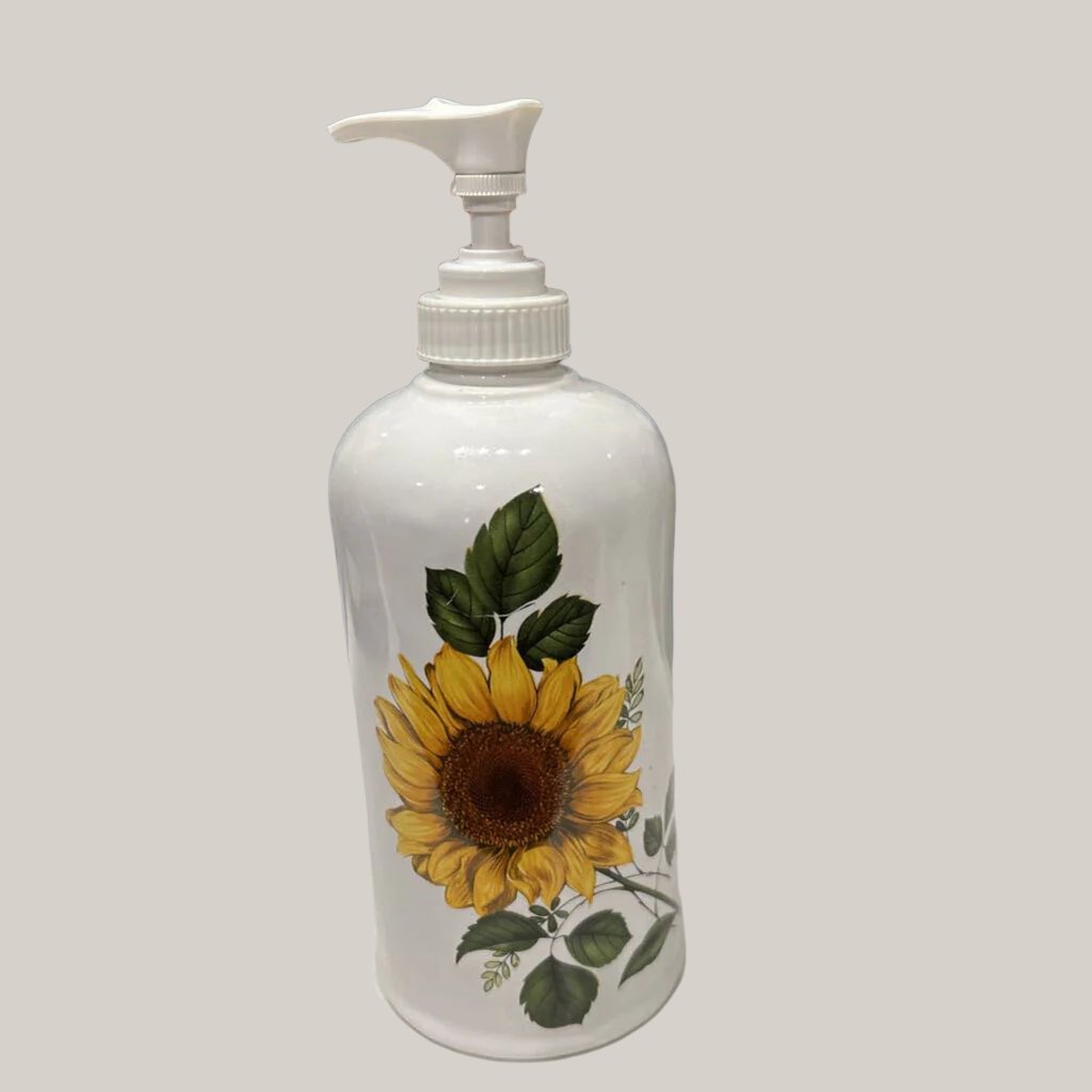 #124 Soap/Lotion Bottle-Sunflower