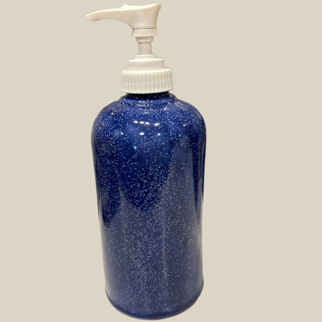 #125 Soap/Lotion Bottle-Cobalt Blue