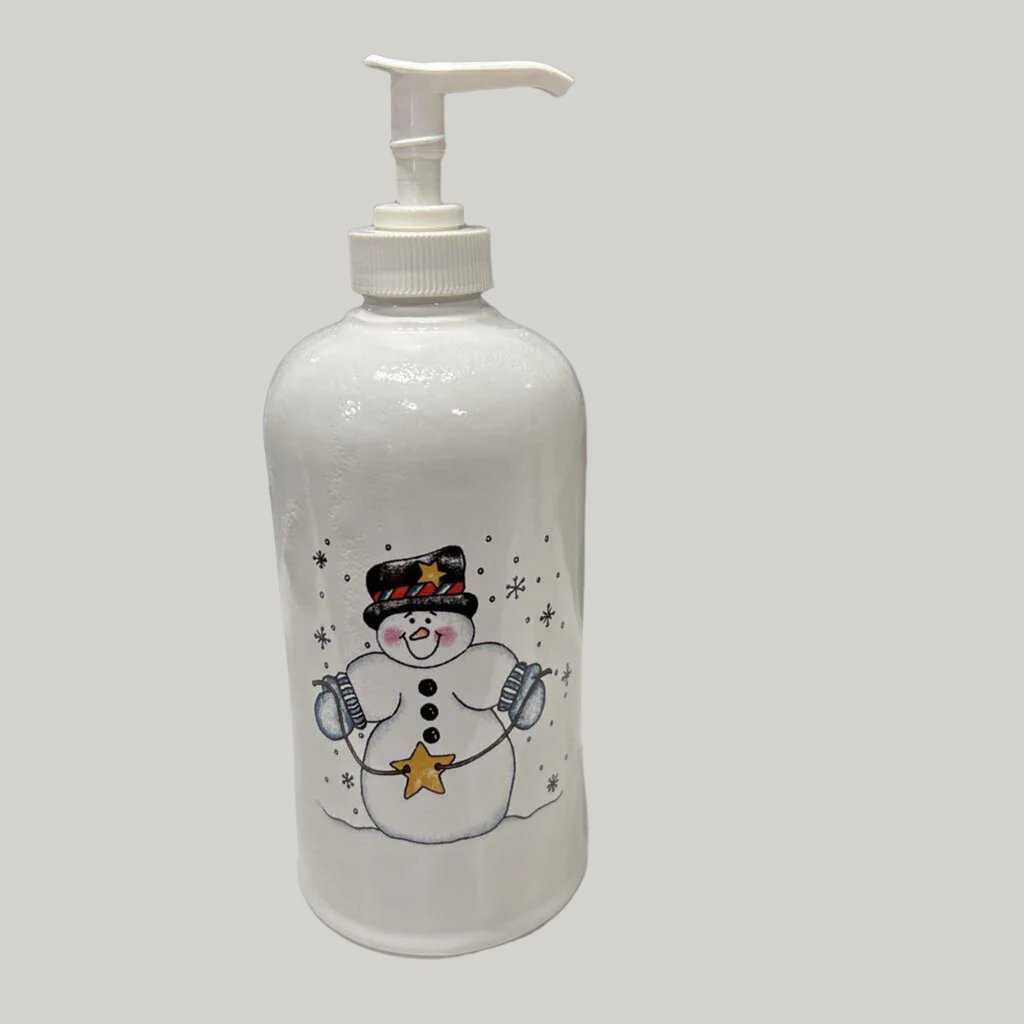 #126 Soap/Lotion Bottle-Snowmen