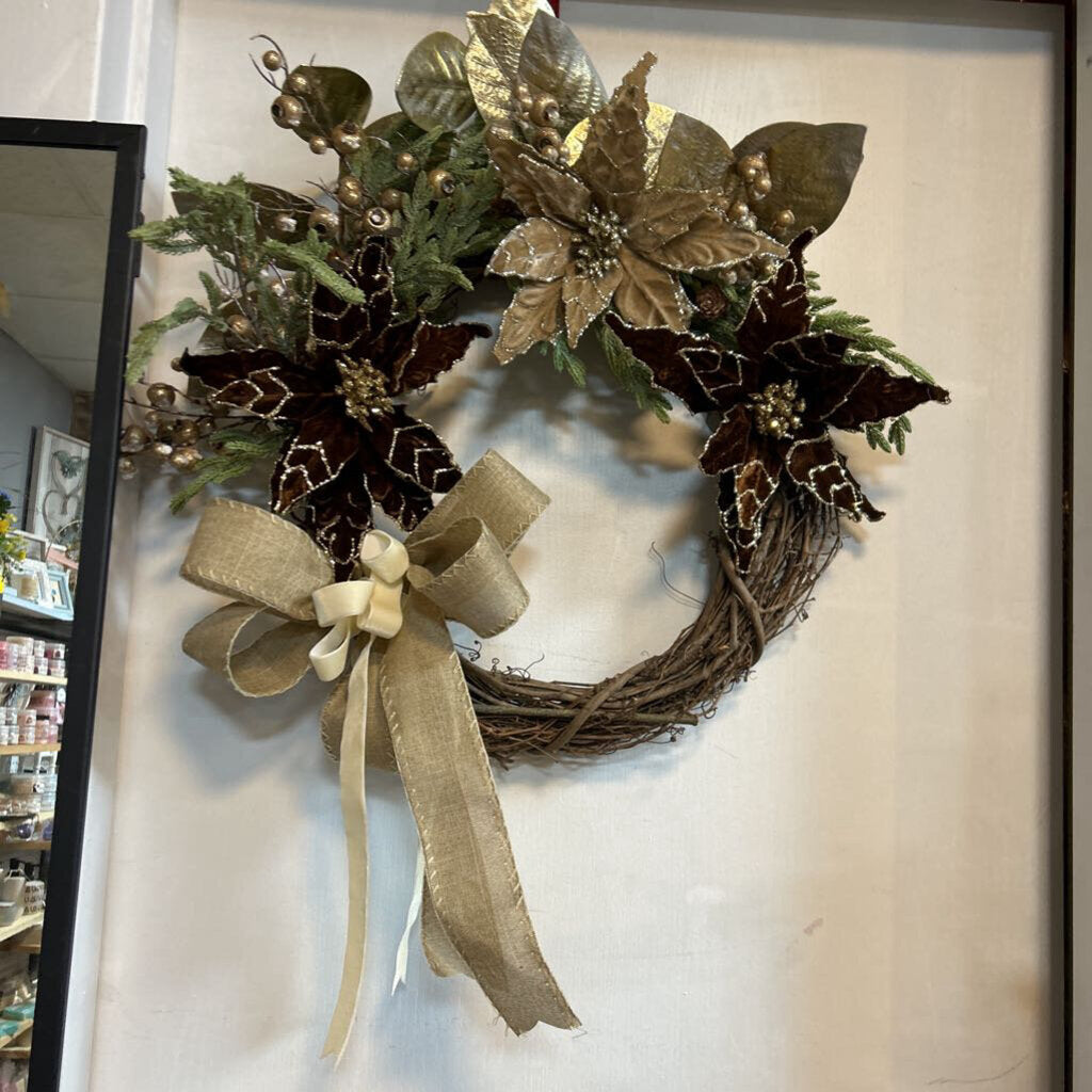 Brown/Gold Grapevine Wreath