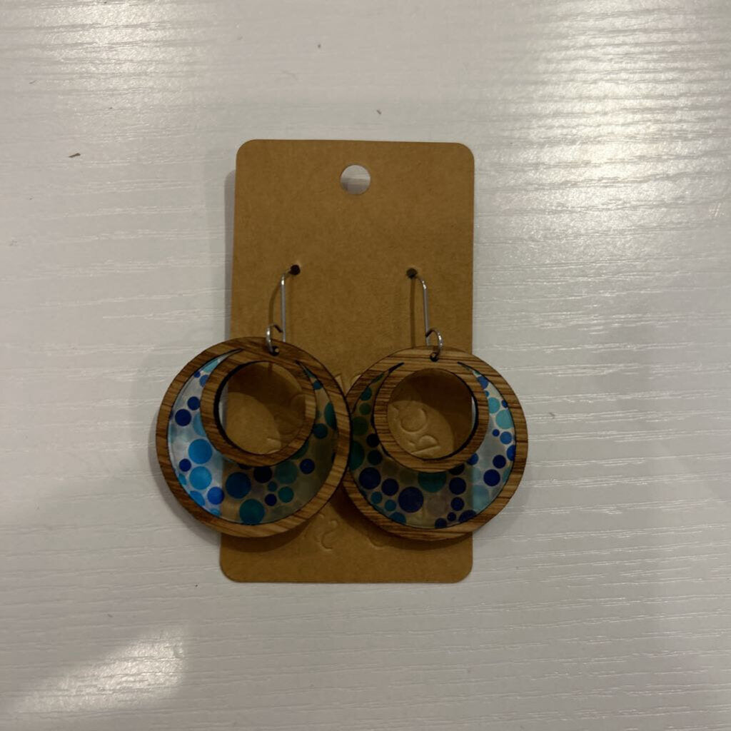 Blue Dot Circle Inlay