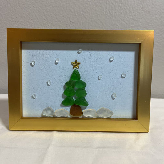 Framed Christmas Tree Art