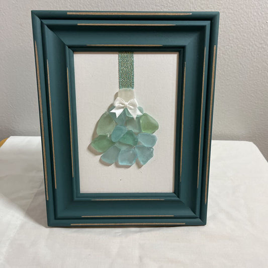 Beach Glass Christmas Ornament Art