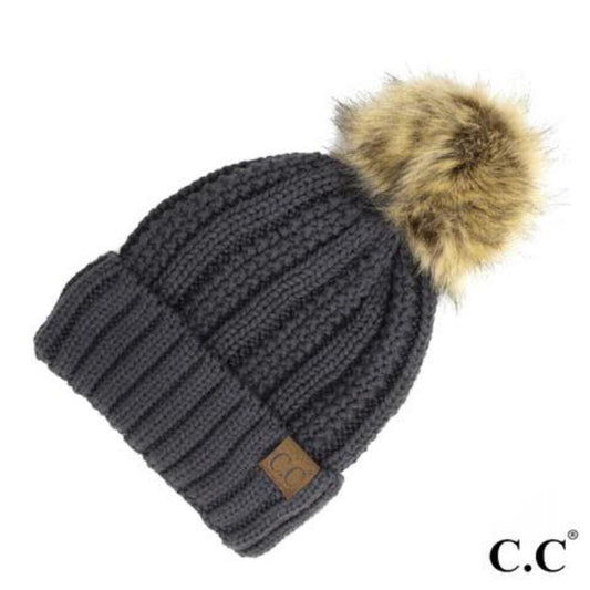 C.C Beanie Dark Melange Gray 720401