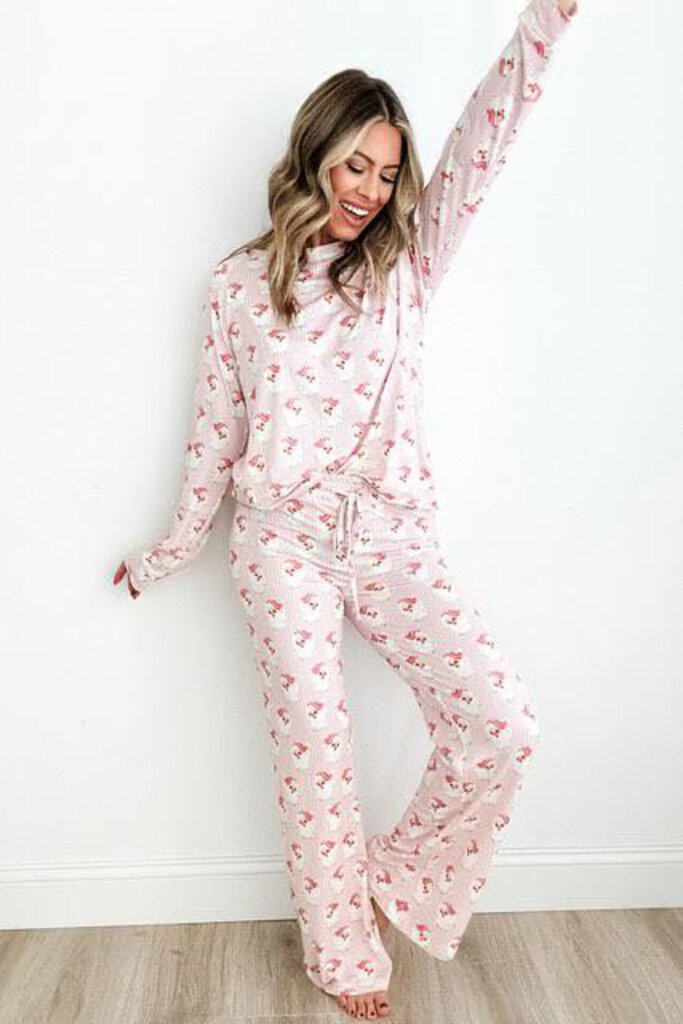 Pink Santa Claus Pajamas