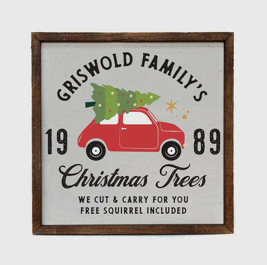 Griswold Family's Christmas Tree Sign