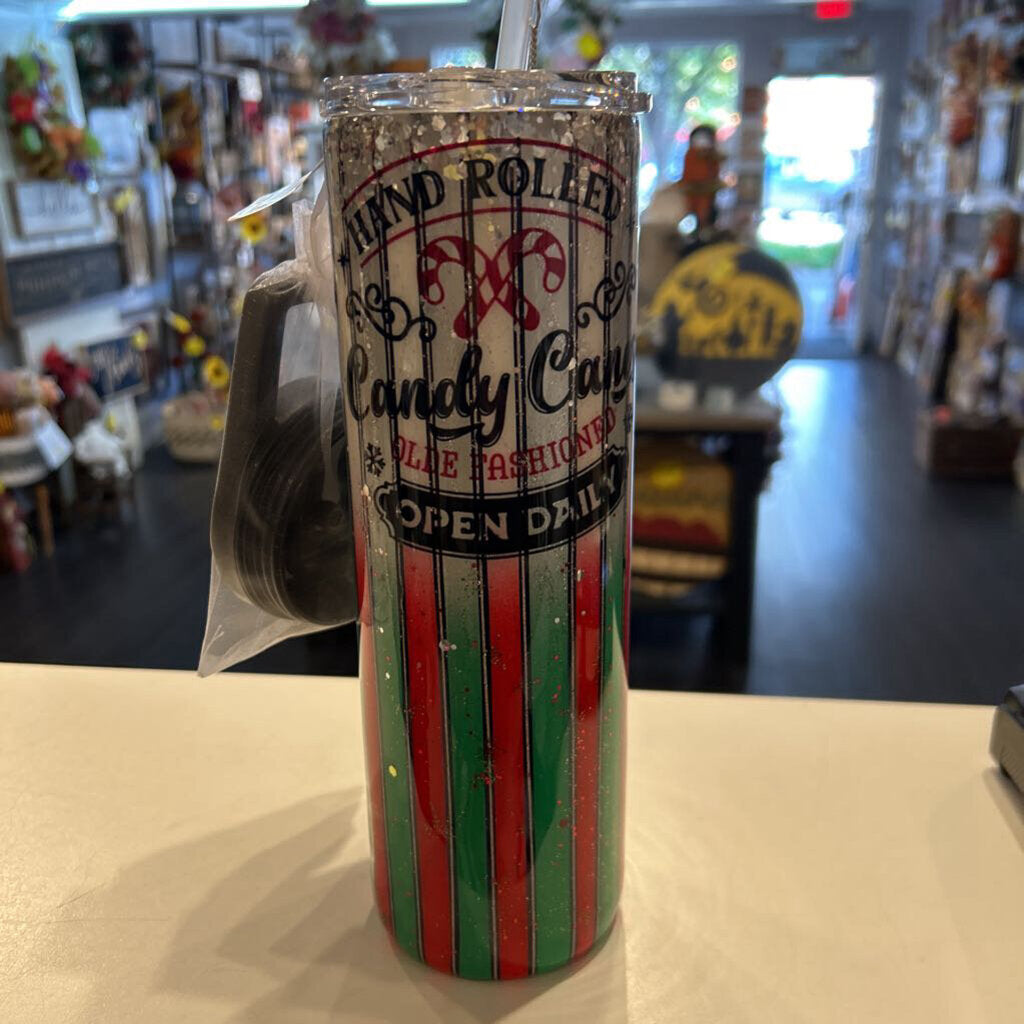 Hand Rolled Candy Canes Tumbler