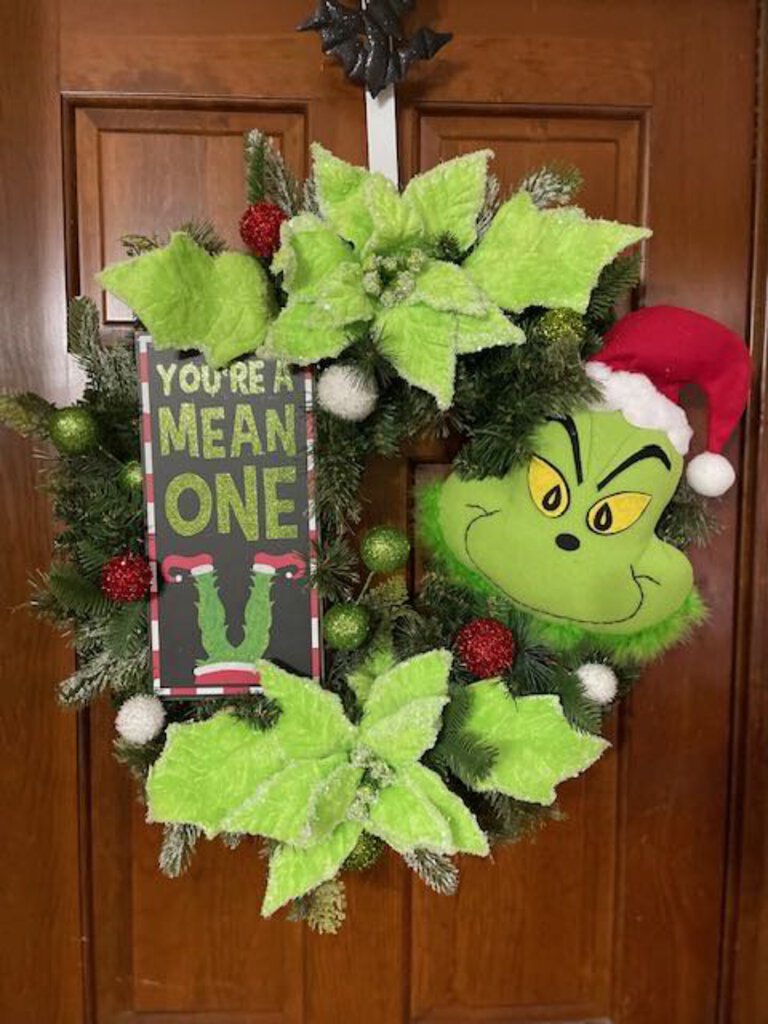 grinch wreath