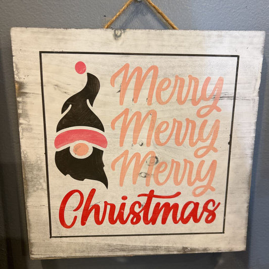 Merry Merry Merry Christmas Sign