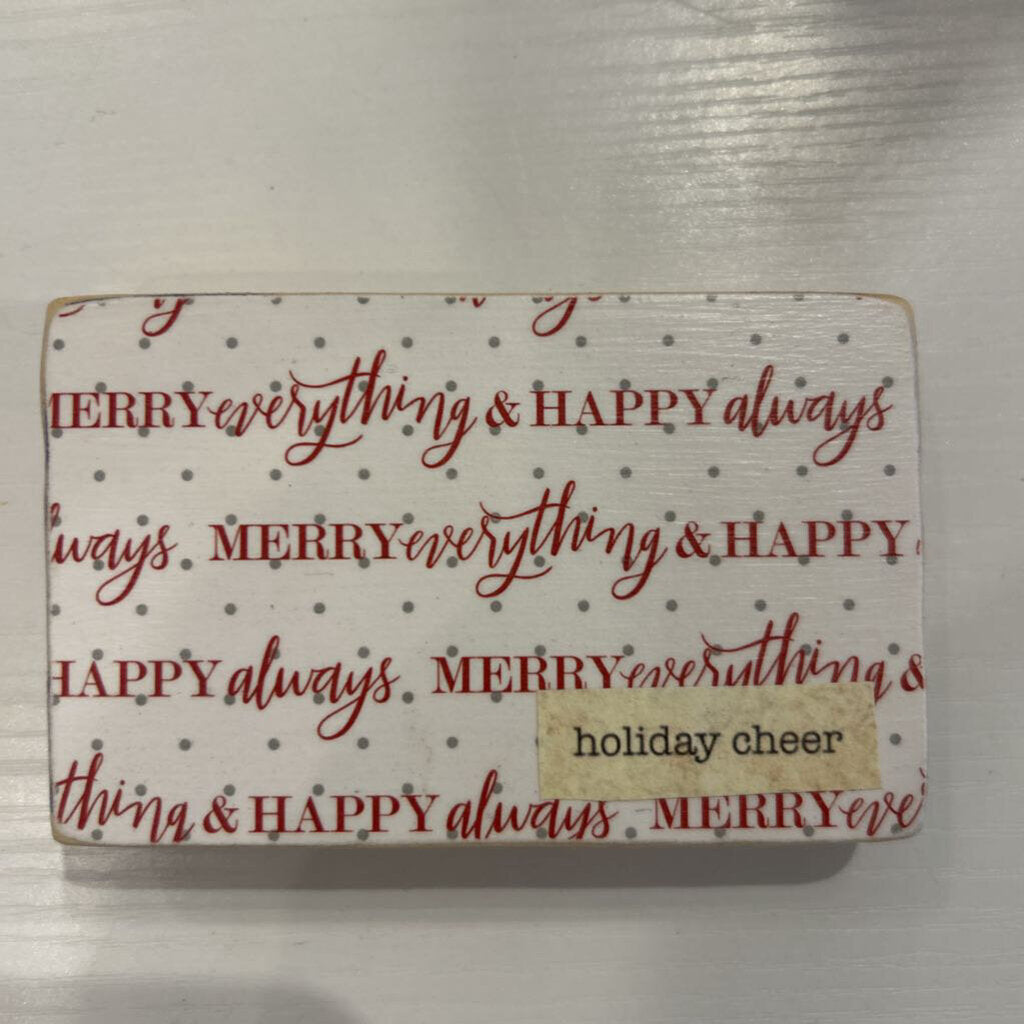 Merry Everything Mini Christmas Block