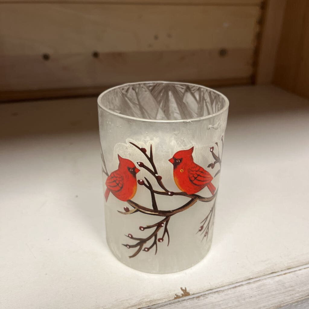 4in Cardinal Design Candle