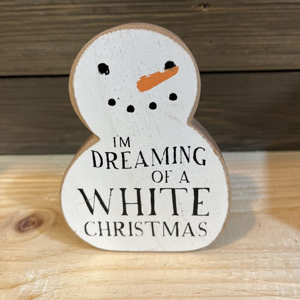 Chunky Snowman White Christmas