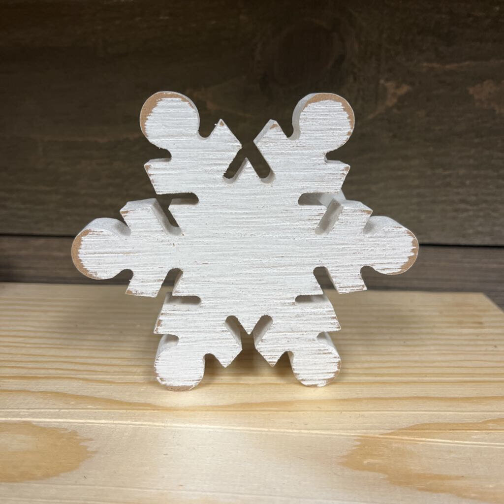 Chunky Rounded Snowflake Sitter