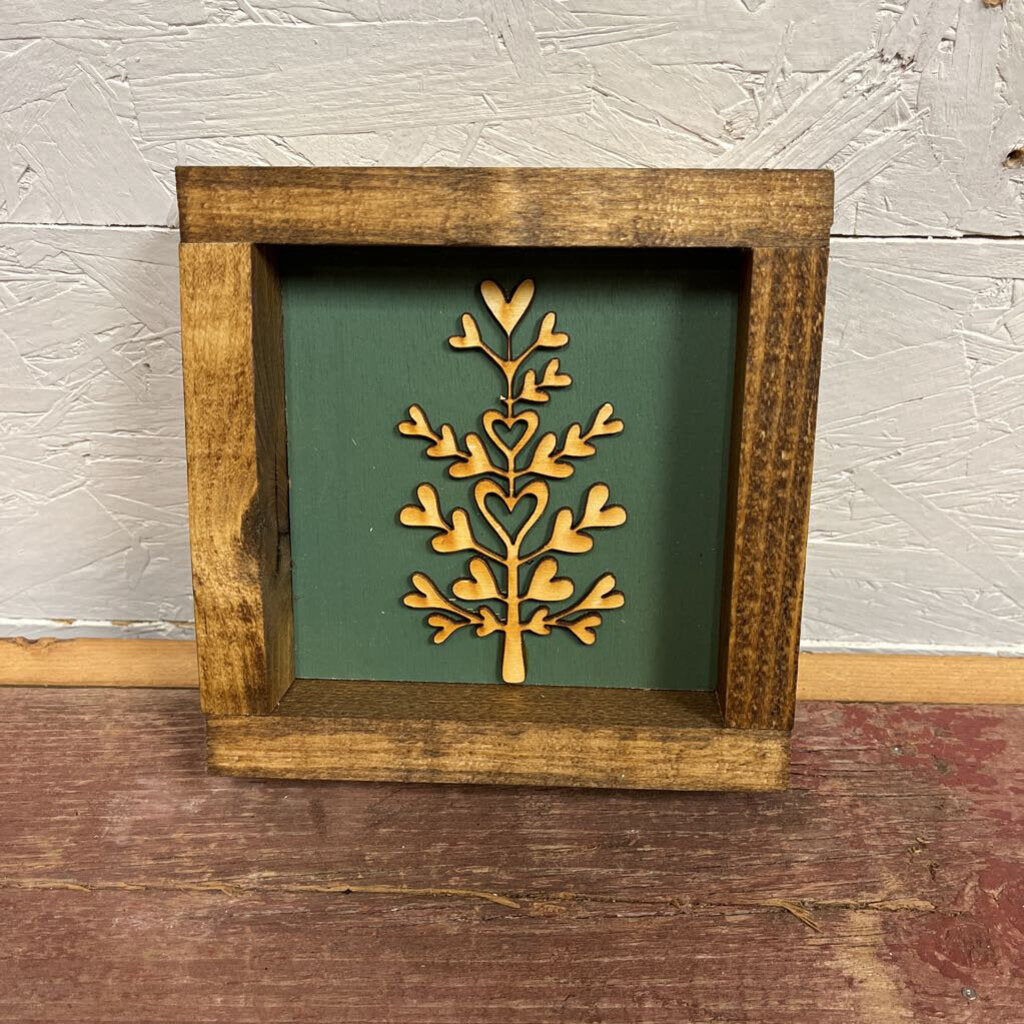 Green Floral Tree Mini