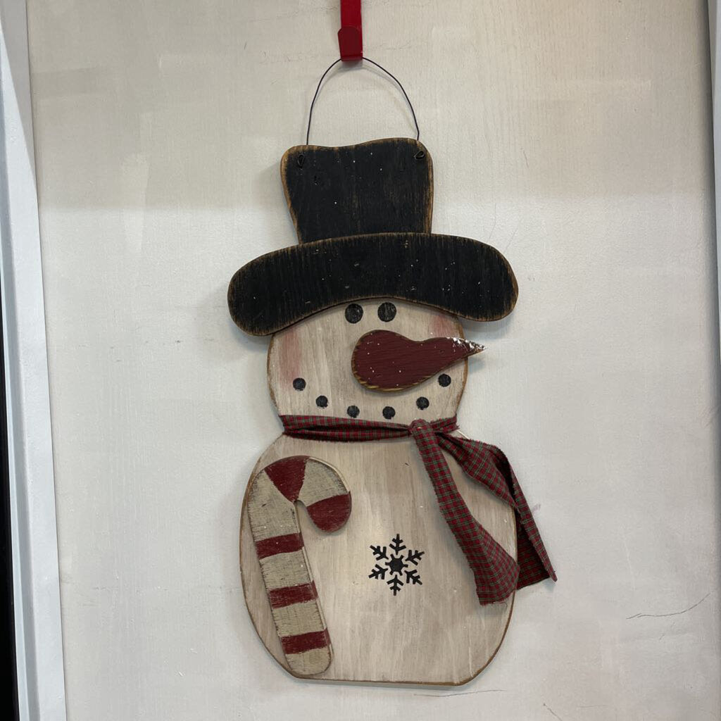 Snowman w/Candy Cane Hanger