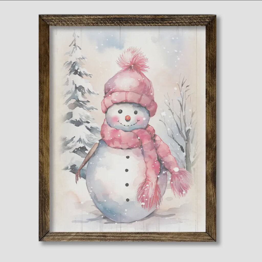 Snowman-Pink