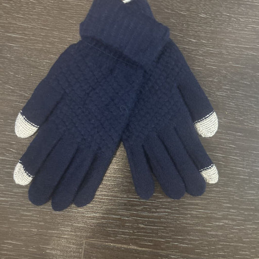 Touch screen gloves navy