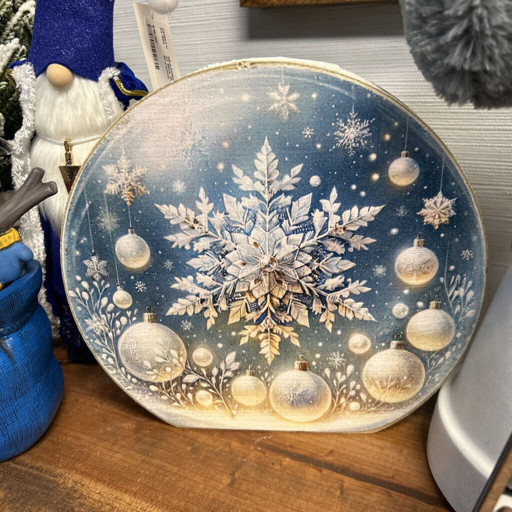 Snowglobe Snowflake (glitter)
