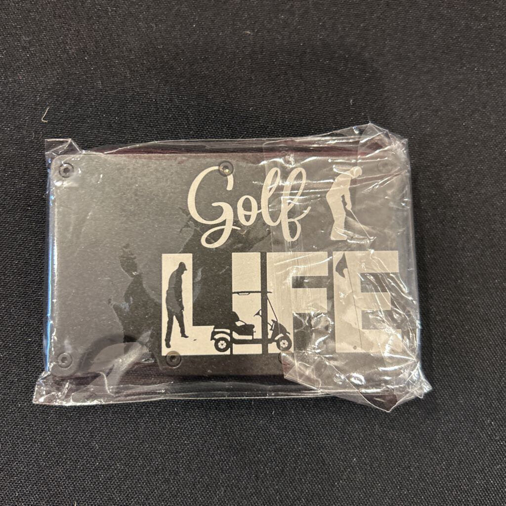 Golf Life Metal RFID Wallet