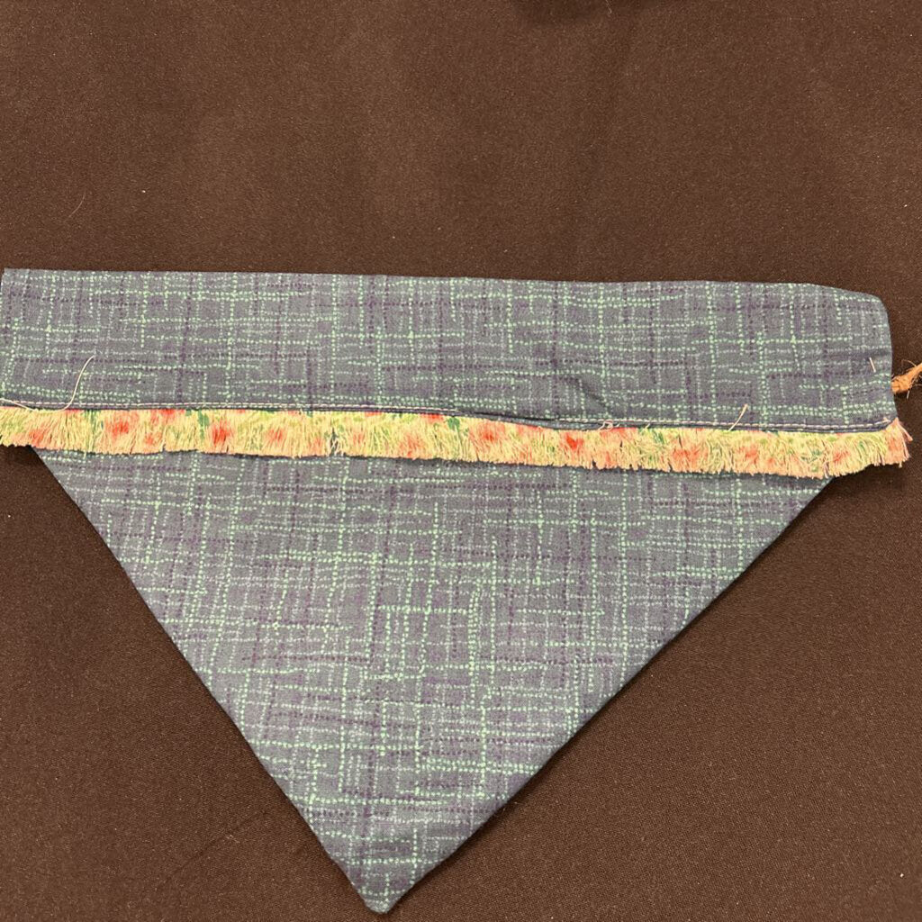 Embroidered Rainbow w/ Green Background dog bandana