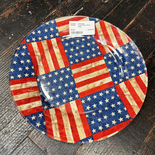 Large Glass Plate Flag