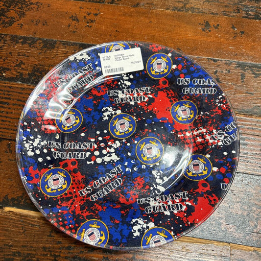 Large Glass Plate Coast Guard