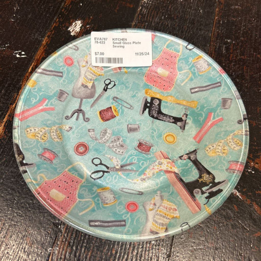 Small Glass Plate Sewing