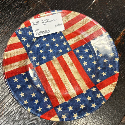 Small Glass Plate Flag