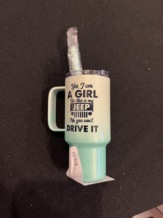 Jeep Girl Green Ombre 2oz Mini Stanley