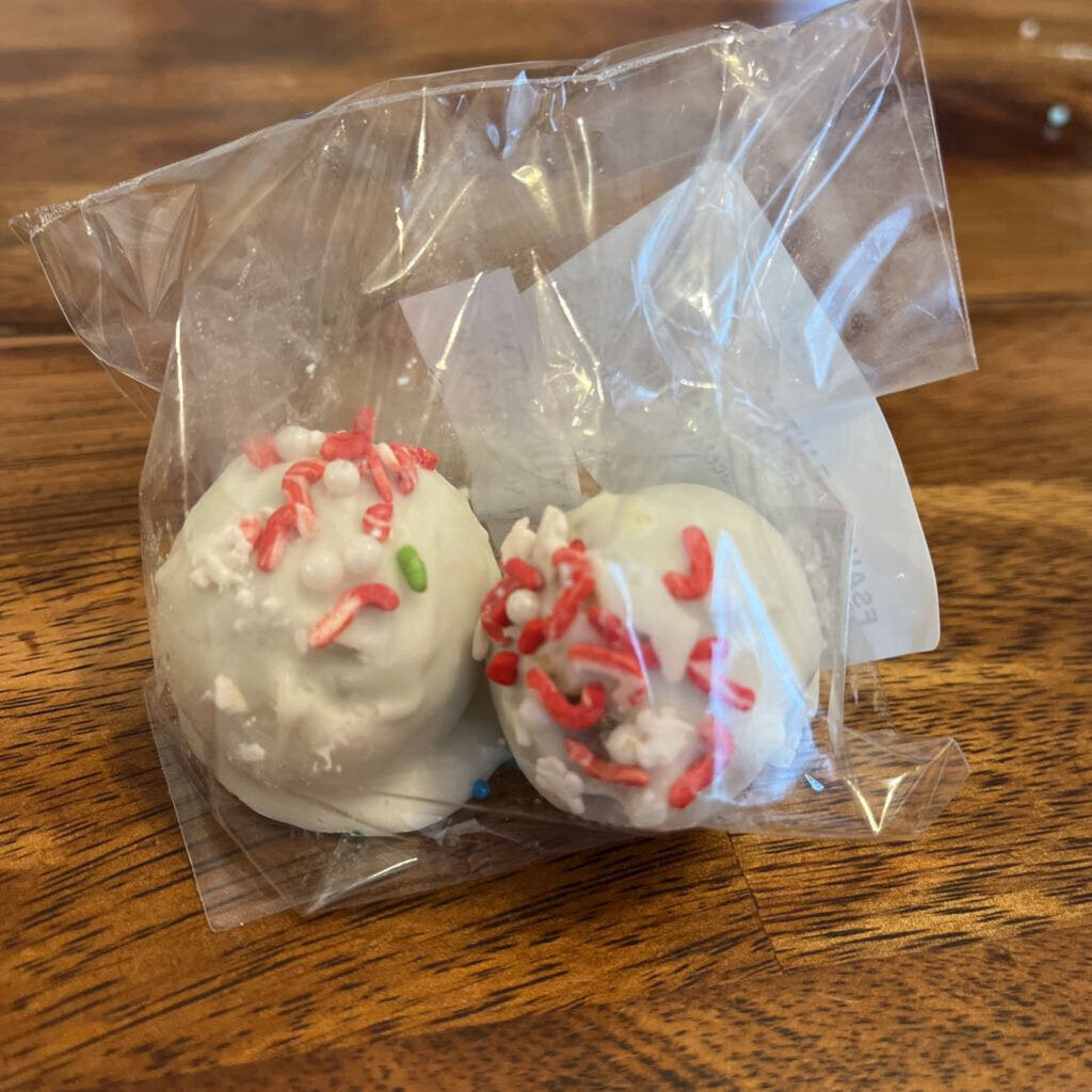 Funfetti Cake/White Choc. Dipped Cake Ball