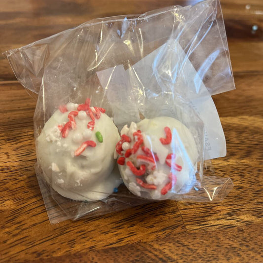 Funfetti Cake/White Choc. Dipped Cake Ball
