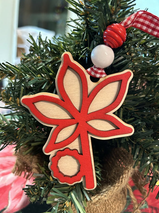 Buckeye Gingham Ornament