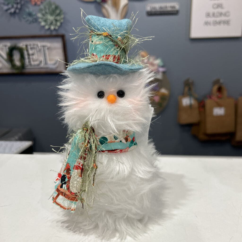 Snowman with blue Hat