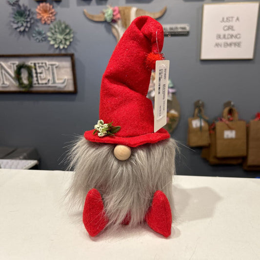 Red Sitting Gnome