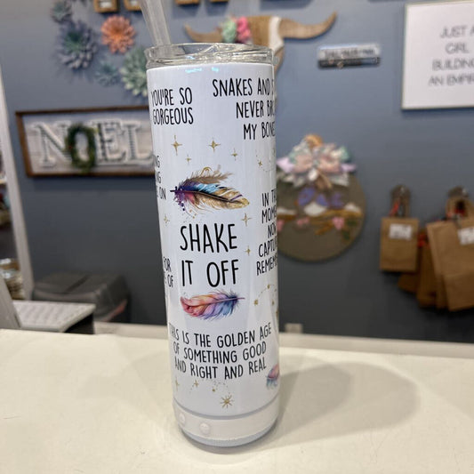 Taylor Swift Shake it off Tumbler 20oz