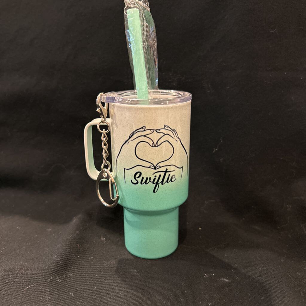 Taylor Swift Double Swiftie Green Ombre 4 oz tumbler