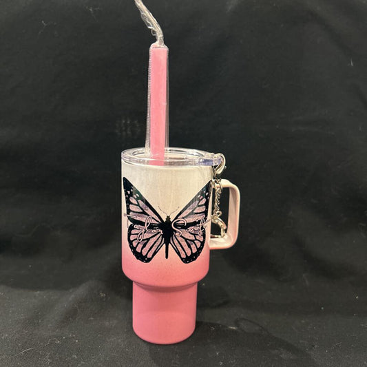 Taylor Swift Hands/ Butterfly Pink 4 oz Ombre Tumbler