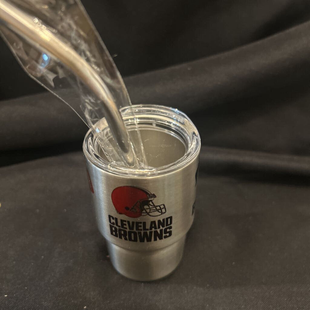 Clev Browns Dawg Pound SS 3oz mini Tumbler
