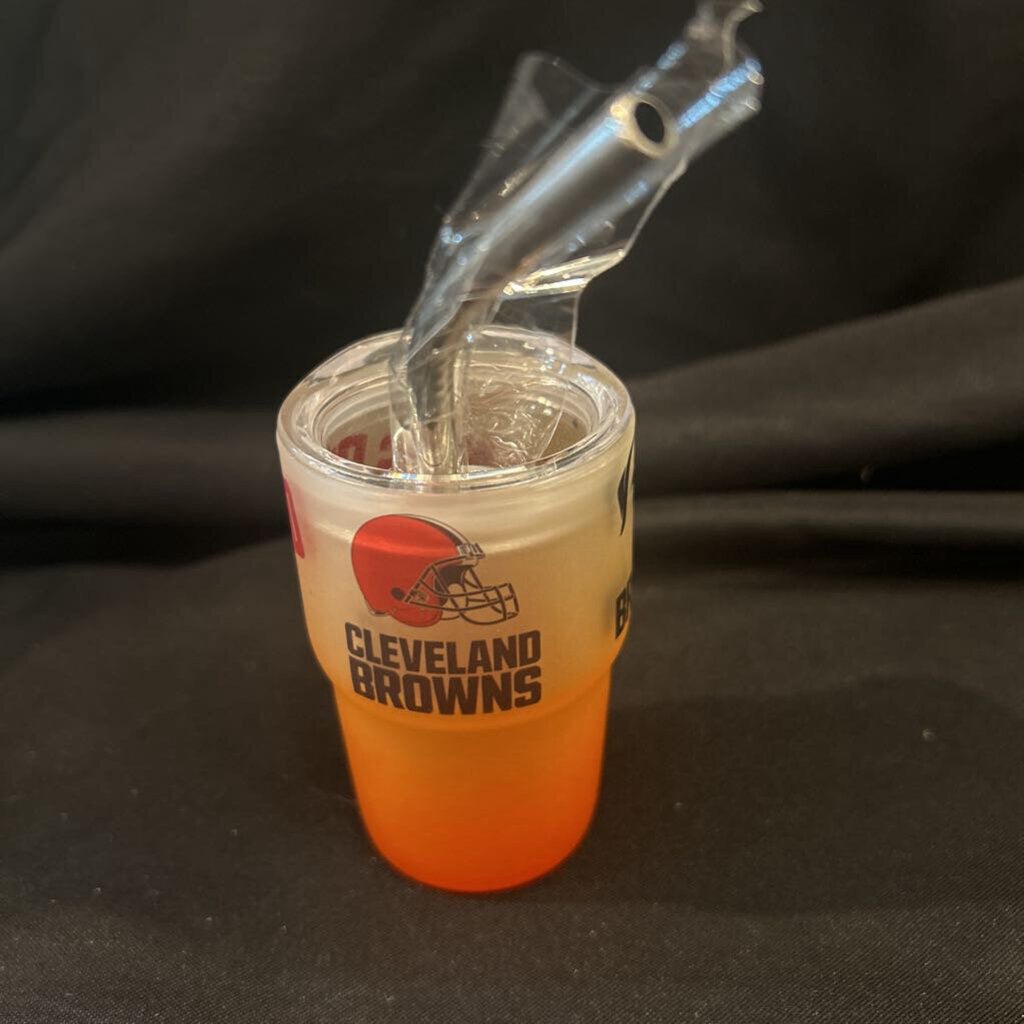 Clev Browns Dawg Pound Frost Orange mini Tumbler