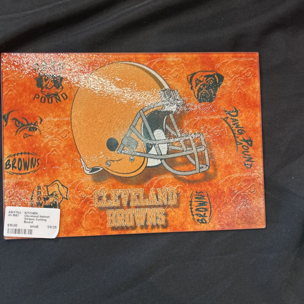 Cleveland Helmet Stripes Cutting Board