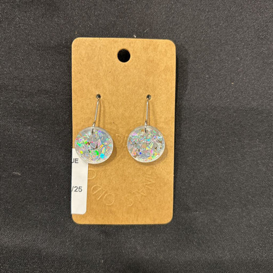 Silver Holographic Petite Earrings