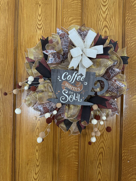 Brown Coffee Wreath