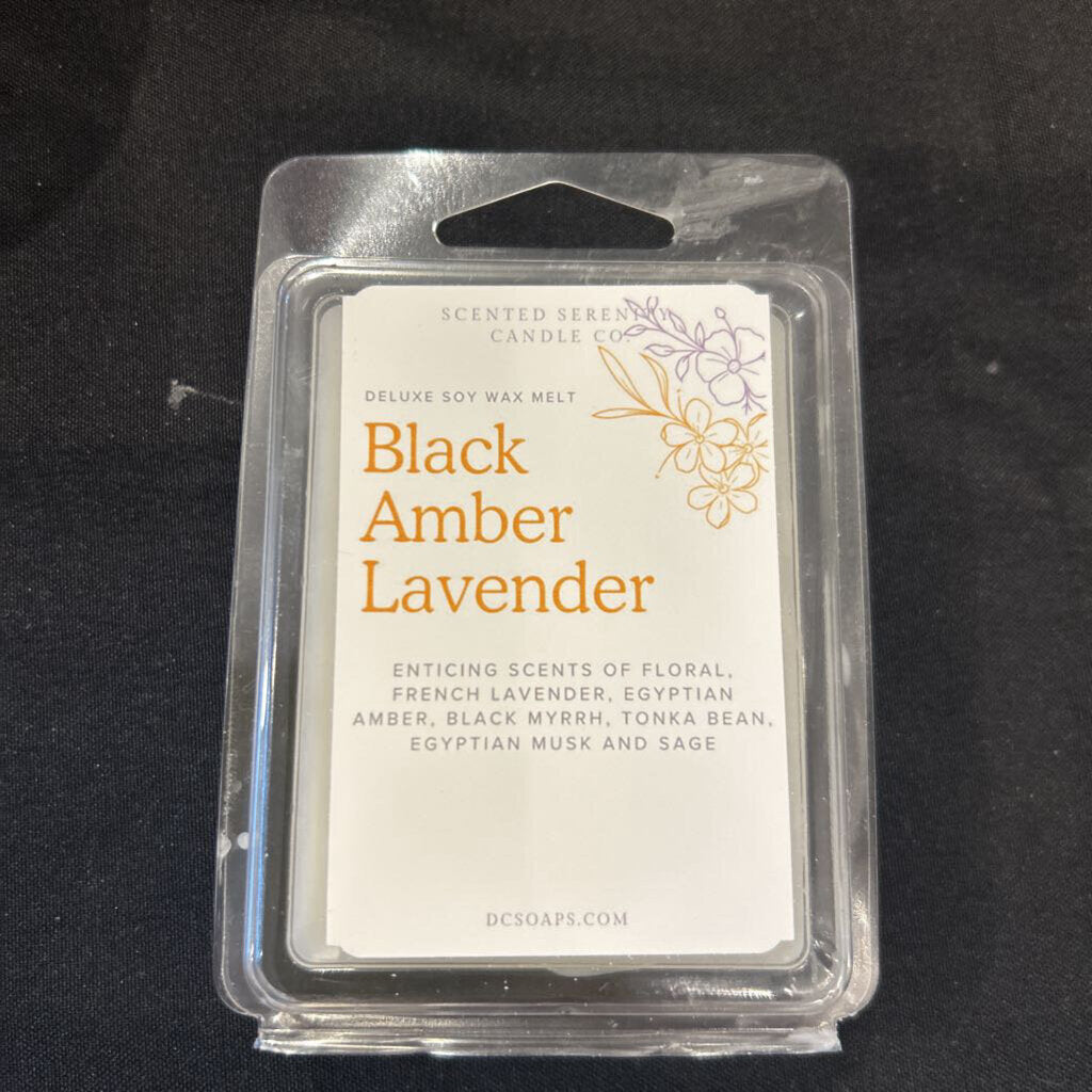 Black Amber Lavendar Romance Wax Melt