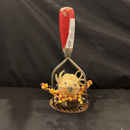 Vintage Potato Masher w/Bird